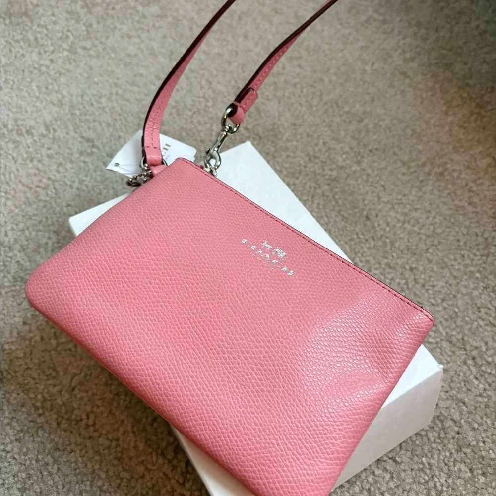 Coach Rose Leather Wristlet - Picture 3 of 3